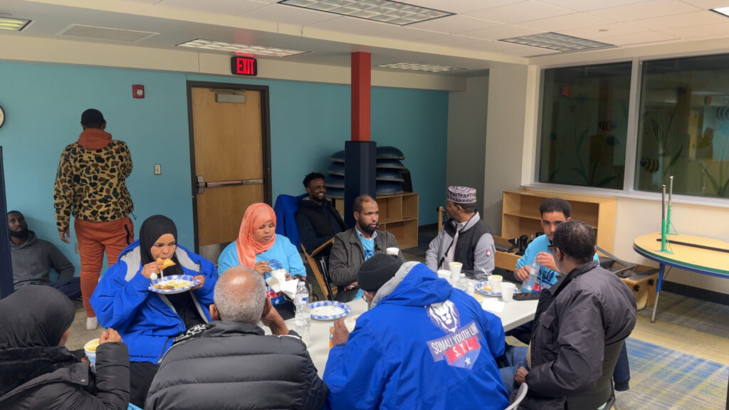 Community members gathered at a Somali Youth Link event